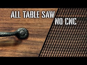 How I made this walnut pattern using ONLY a table saw