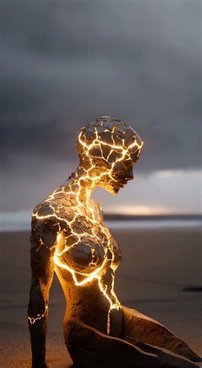 Light Fractures Silence | Cinematic Ambient Art Short | Healing Broken Beautiful #ambient #ethereal