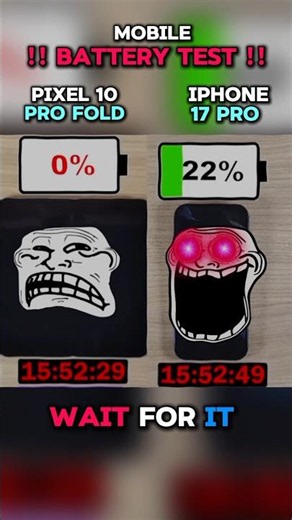 ⚡☠️😱 IPHONE 17 PRO VS PIXEL 10 PRO FOLD BATTERY TEST !!