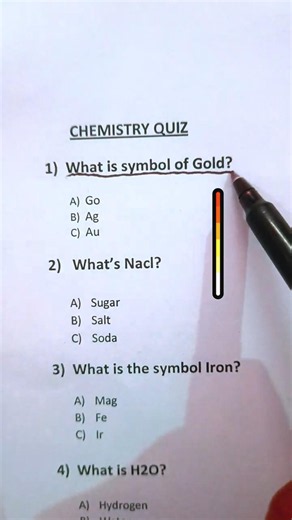 Can You Pass This Chemistry Quiz? 🧪