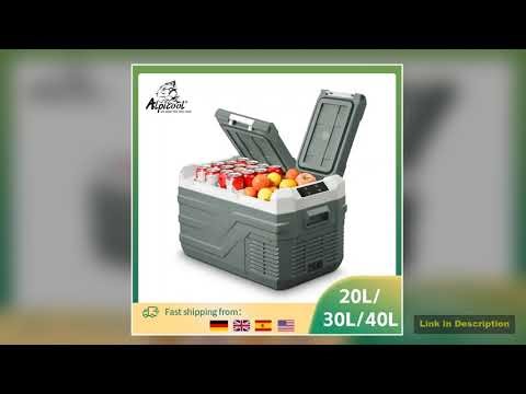 Alpicool NLS 20L 30L 40L Car Refrigerator Mini Fridge Freezer 12V Portable Compressor Cooler 1224V