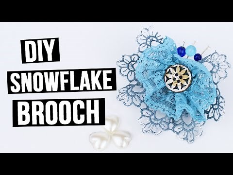 DIY Snowflake Brooch
