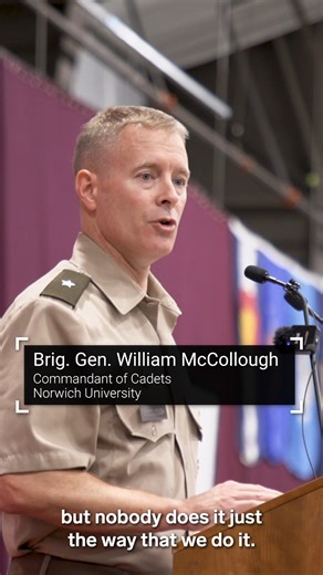 We continue our series covering the first day at America’s military colleges and academies with Norwich University in Vermont. The oldest of all of the private US senior military colleges, Norwich University predates Virginia Military Institute and The Citadel and is credited as the birthplace of the military’s Reserve Officers' Training Corps, or ROTC. While about half of the university’s students matriculate as civilians, the other half enlist in the Corps of Cadets, which follows a strict mil