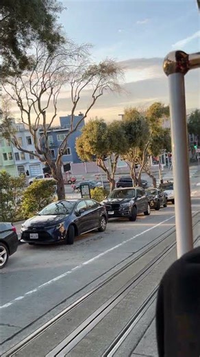 San Francisco - A beautiful Bay view from the Cable Car.