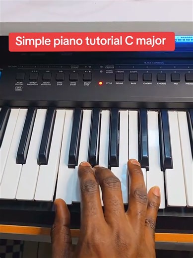 Simple piano tutorial 🎹 #piano #pianotutorial #learnwithmiracle #foryoupage