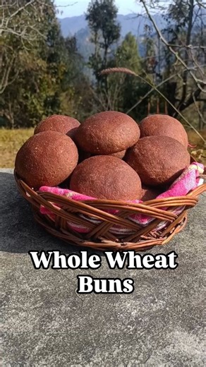 Namita Tiwari on Instagram: "Whole Wheat Buns (Vegan) Soft, wholesome Black Wheat Buns—nutty, earthy, and deeply satisfying. 🌾 Made with Black Wheat from Uttarakhand ,these buns celebrate flavour, nutrition, and sustainability. The best part? The same recipe works beautifully with whole wheat too. 🌿Whole Wheat Buns 🌿 *2 cups Whole Wheat flour *3/4 cup water *1 1/2 tsp yeast *3/4 teaspoon salt *1 tablespoon sugar *2 tablespoons Olive oil Start by adding water to flour to make a dough. Add wate