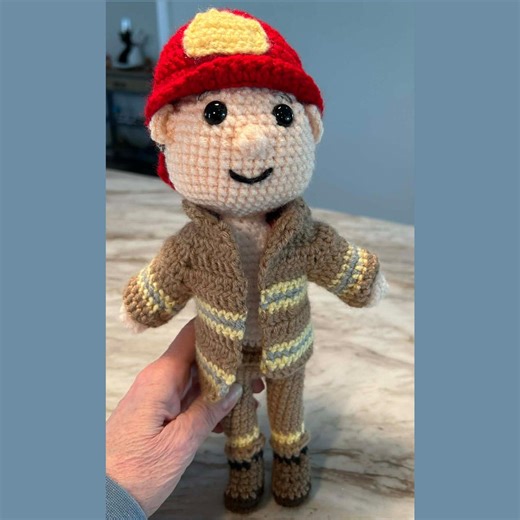 Fred the Firefighter Crochet Pattern, Amigurumi, Doll Pattern - Etsy