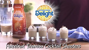 Get ready for the holiday weekend with these ridiculously delightful Hazelnut Tiramisu Cocktail Shooters! | International Delight