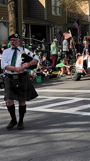 Bagpipes for St. Patrick's Day 🍀 #stpatricksday2024 #bagpipes #IrishMusic #irish #parade #adventuresthatrock | Adventures That ROCK