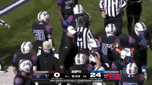 Relive the highlights from Saturday's NJCAA playoff semifinal victory by Hutchinson over Northwest Mississippi 🏈. #BreatheFire | Blue Dragon Sports