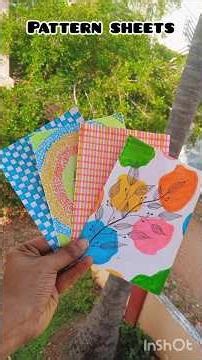 Draw easy pattern sheets⁉️ #diy #artscraft #paperart #patterndrawing #shorts