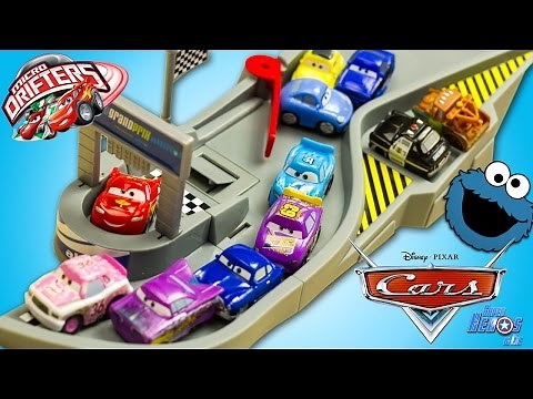 Disney Cars Micro Drifters Design & Drive Speedway Playset 4k #Toy #Unboxing
