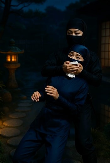 The masked female ninja drugged her partner