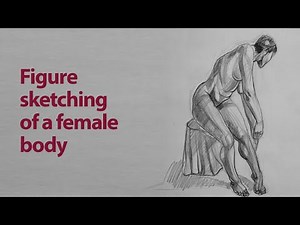 Female nude figure sketching | Pencil drawing