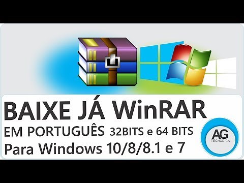 Como baixar e instalar WinRAR 5.61 BR 32 bits e 64 bits Windows 7, 8, 8.1 e 10