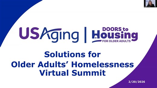 Solutions for Older Adults’ Homelessness Virtual Summit