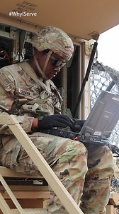 Spc. Montavious Foreman, a network communication systems specialist (25H), joined the Army to enhance his passion for laptops and networking. Now he's putting his skills to work for the mission! #ReadyPeople #WhyIServe #SteadfastAndLoyal | 4th Infantry Division