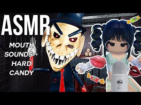 Roblox ASMR ~ relaxing mouth sounds + hard candy! 🍬👄 (SIR SCARY'S MANSION)