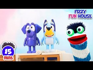 Fizzy and Phoebe Go To An Amusement Park And Meet Bluey | Fun Compilations For Kids