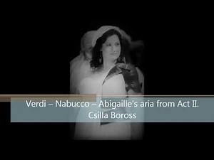 Verdi - Nabucco - Abigaille's aria from Act II. - Csilla Boross - Torino - 2020