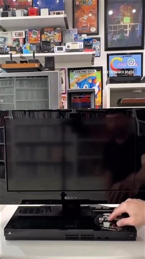 A TV that came with a PS2 inside! #ps2 #playstation2 #sony #curiosities #bizarre #games