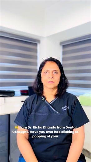 “If your jaw clicks, pops, or hurts - watch this 👀 TMJ disorder affects millions but most people don’t know what it is. Here’s what you need to know about that joint connecting your jaw to your skull and why it matters. Save this for later and share with someone who needs to see it! Questions? Ask me in the comments 👇” #tmjpain #tmj #tmjdisorder #jawpain #tmjrelief #dentalconcepts #gurgaon #bestdentist | Dental concepts