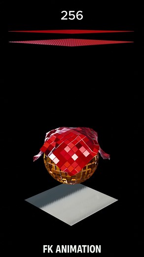 Satisfying Cloth Simulation | 4 to 10K Faces | 6 Layer Drop Over Golden Sphere #clothsimulation