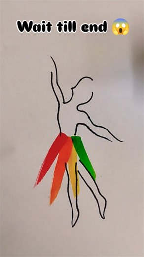 1.5K views · 3 comments | Rainbow dress drawing #art #drawing #drawingeasy #creativity #draw | Simply art | Facebook