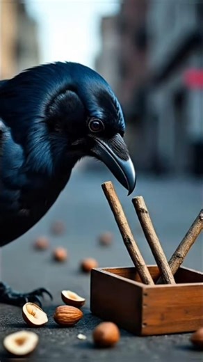 Why Crows Are One of the Wisest Animals on Earth #animalshorts #birds