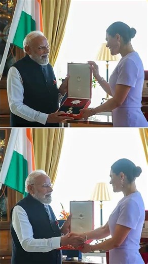 PM Modi honoured with Sweden's prestigious Royal Order of the Polar Star #shorts #narendramodi