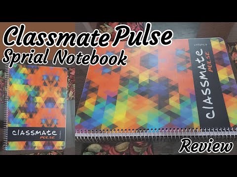 Classmate Pulse Soft Cover 6 Subject Spiral Binding Notebook Unboxing & Review