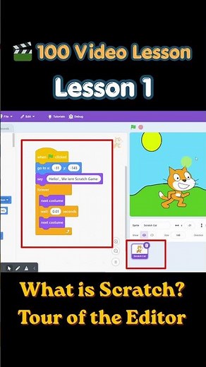 Scratch Tutorial |What is Scratch | A Walking animation mobile scratch #scratch #scratchtutorial