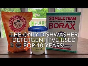 Homemade Dishwasher Detergent Two Ingredients