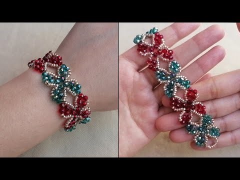 Butterfly beaded bracelet /quick & easy tutorial / how to make simple butterfly bracelet with beads
