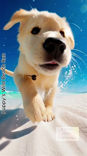 🐶 POV: Golden Retriever Puppy’s Wild Beach Run – Fisheye Chaos & Pure Joy! | 4K Dog Adventure