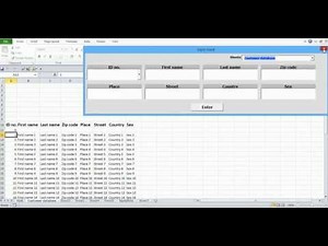 7_Create database program in Excel VBA itself. Enter data from UserForm in Excel database.
