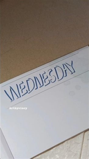 SHADOW LETTERING - Wednesday Art Tutorial