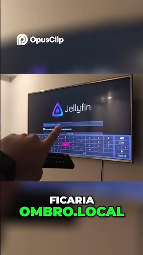 Configurando o Jellyfin na TV. #diy #homelab #jellyfin #selfhosting #umbrel