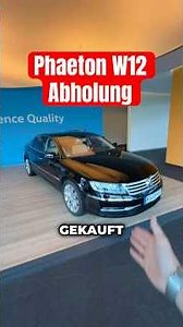 This is what a VW Phaeton W12 pickup was like!😳💸 #vw #phaeton #vwphaeton #cars #w12 #autostadt