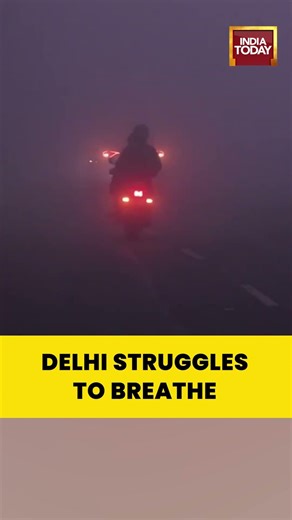 Toxic Smog Chokes Delhi: Thick Pollution Near DND Flyway | #delhiairpollution #delhismog