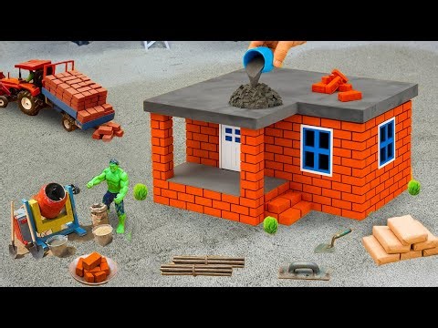 DIY Construction Science Project - Building a Modern Fireproof House With Bricks and Cement #2