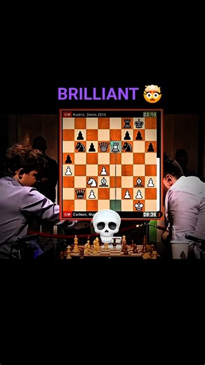 OMG! 🤯 Brilliant Move by Magnus Carlsen | #chess #brilliant #edit
