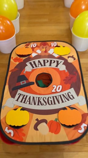 Fun Thanksgiving Bean Bag Game 🦃 Dad, kids, and family play at Turkey Day bean bag toss for a chance to get some Great Prizes. Fun for holiday gatherings. (for entertainment) | Peter B