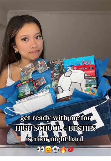 BESTIE SENIOR NIGHT HAUL☺️✌️🔥🔥 he’s prolly in practice rn so won’t see this (fingers crossed🤞) but update my friends are making the poster and signing a soccer ball so they matched my freak letsFREAKINGgo #bellaluu #haul #senioryear #highschool #grwm @NeeDoh Official @Five Below @Hobby Lobby @NERDS Candy @nutellausa