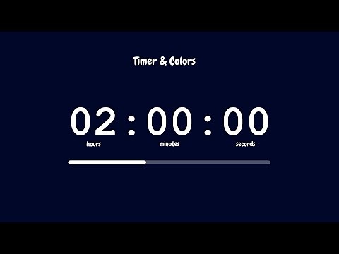 2 Hour Timer | 🌃 Midnight Aesthetic | No Music Countdown
