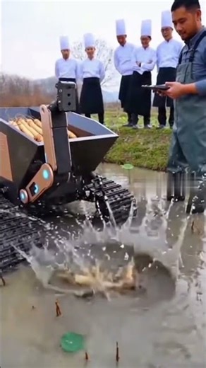 This Machine Pulls Lotus Roots from Water Like Nothing You’ve Seen #farming #shorts