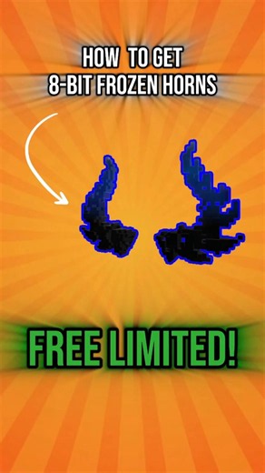 FREE Roblox UGC LIMITED - How To Get 8-Bit Frozen Horns! #roblox #shorts