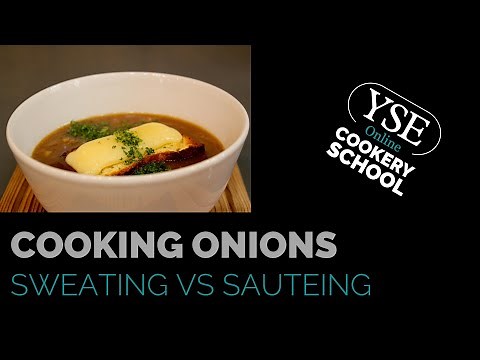 Cooking onions: the difference between sweating and sautéing | how to sweat onions and garlic