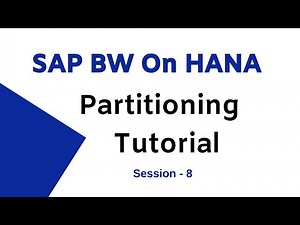 SAP BW On Hana Partitioning | SAP HANA Table & Range Partitioning - 8