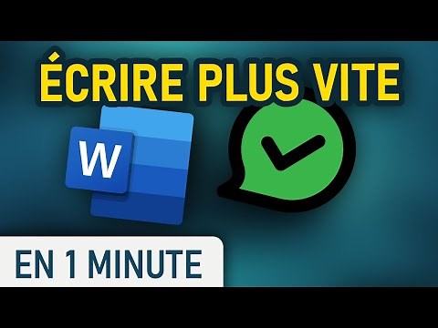 Ecrire plus vite avec l'option de remplacement sur Word